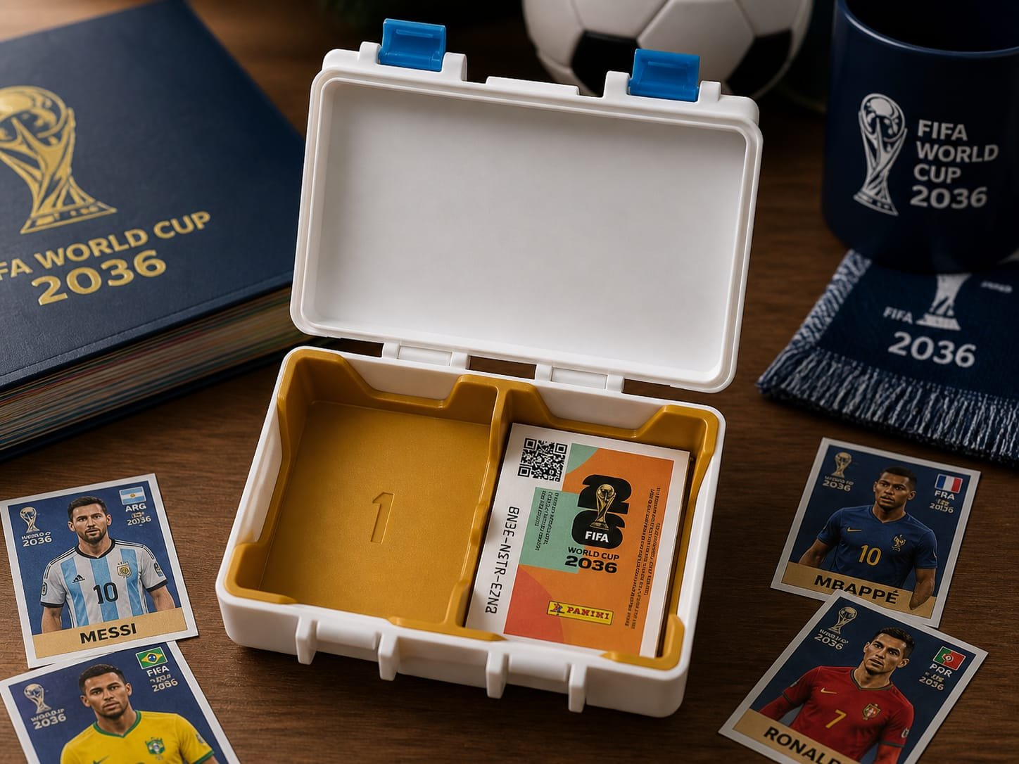 Caja porta figuritas doble